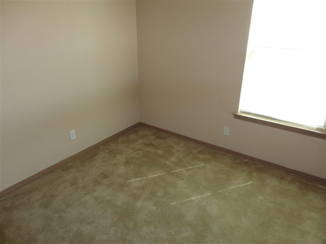 view of carpeted empty room