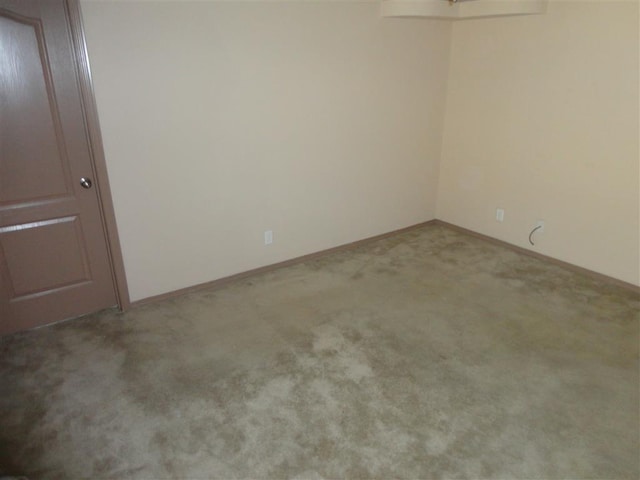 view of carpeted empty room