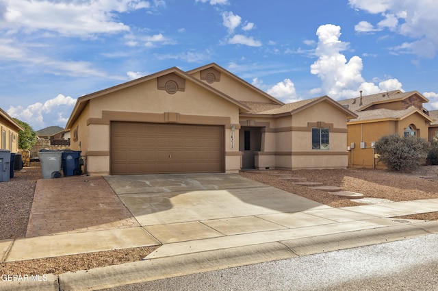 view of front of home featuring a garage