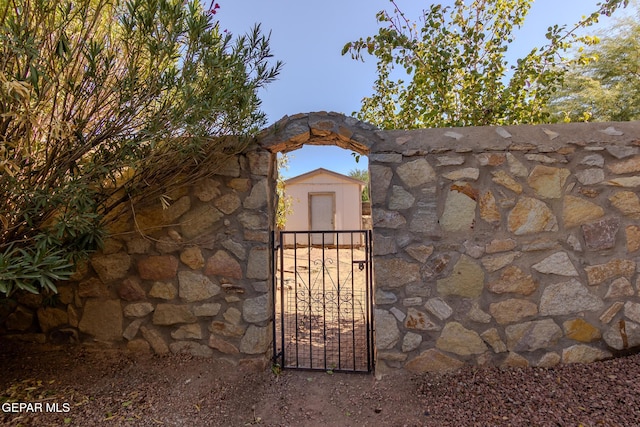 view of gate