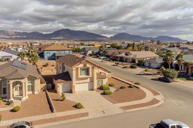 exterior space with a mountain view