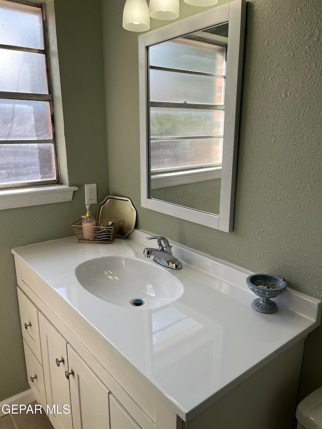 bathroom with vanity