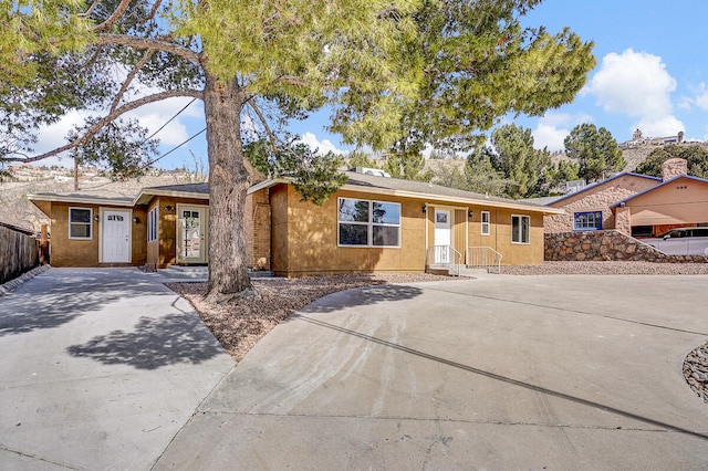 view of ranch-style home