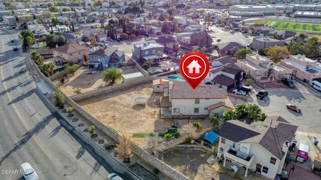 12196 Dos Rios Dr, El Paso, TX 79936 - bird's eye view