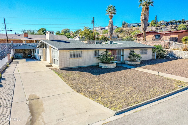 view of ranch-style house