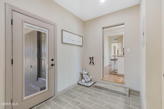 interior space featuring light hardwood / wood-style floors