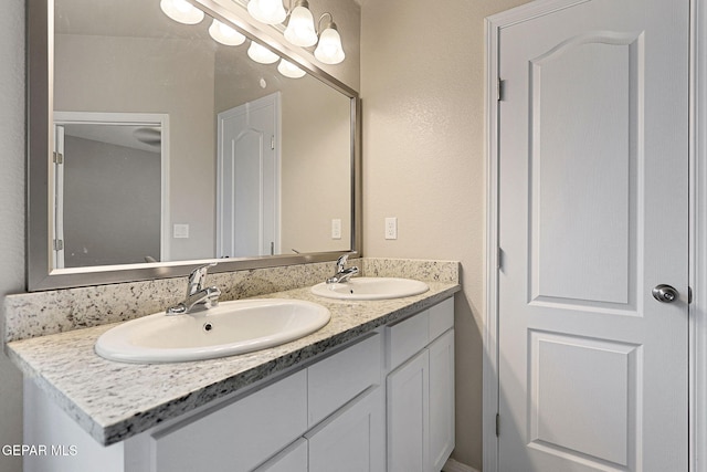 bathroom with vanity