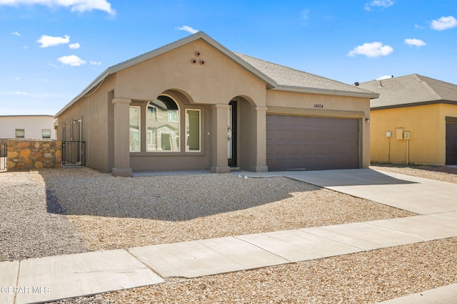 view of front of home featuring a garage