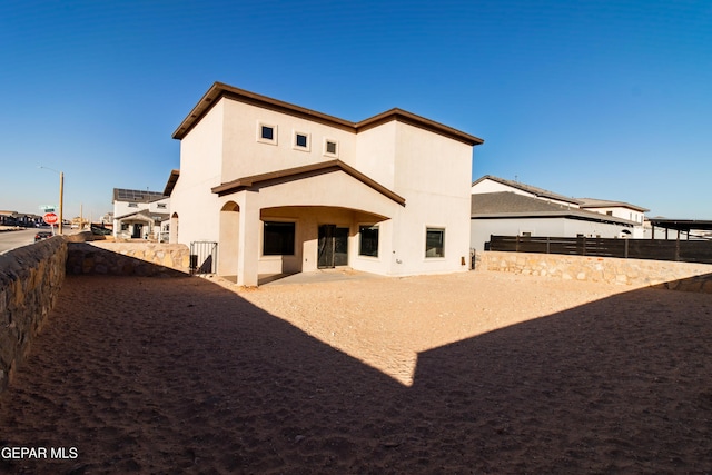 view of rear view of property