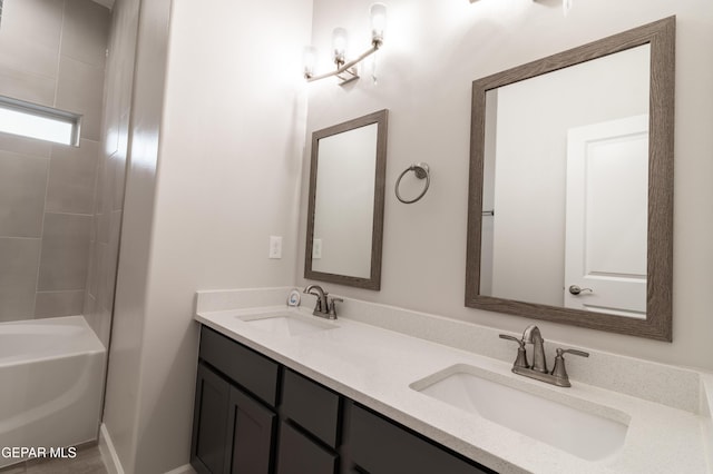 bathroom with vanity