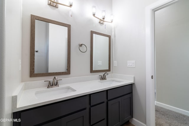 bathroom featuring vanity