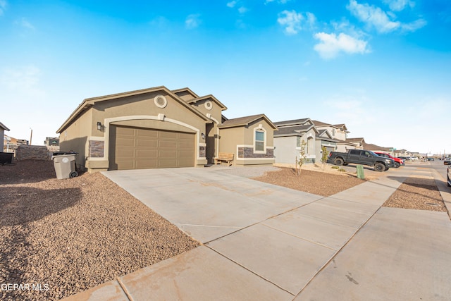 ranch-style house with a garage