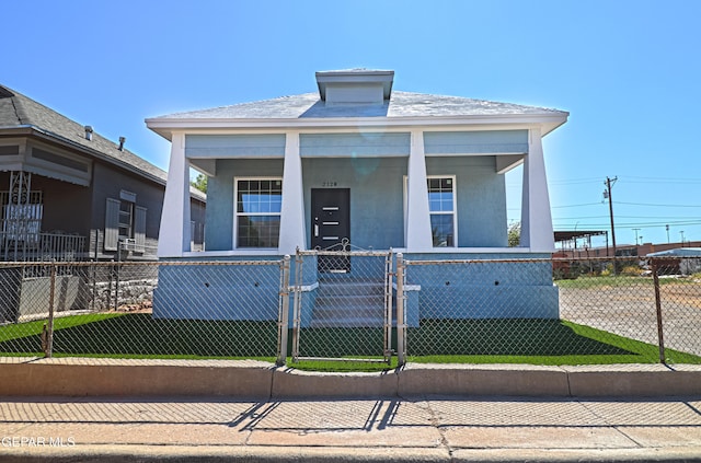 bungalow with covered porch