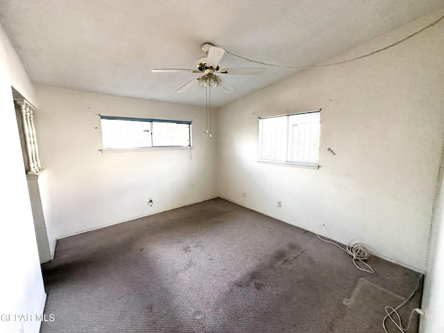 10545 Springwood Dr, El Paso, TX 79925 - carpeted spare room with a ceiling fan
