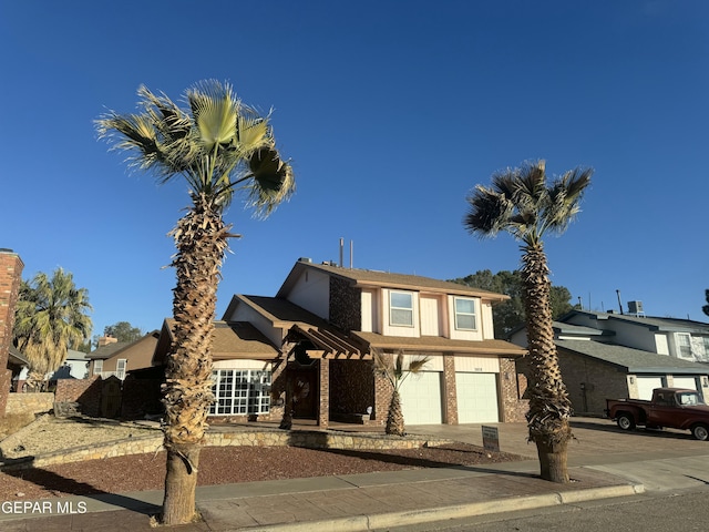 view of front of house featuring a garage