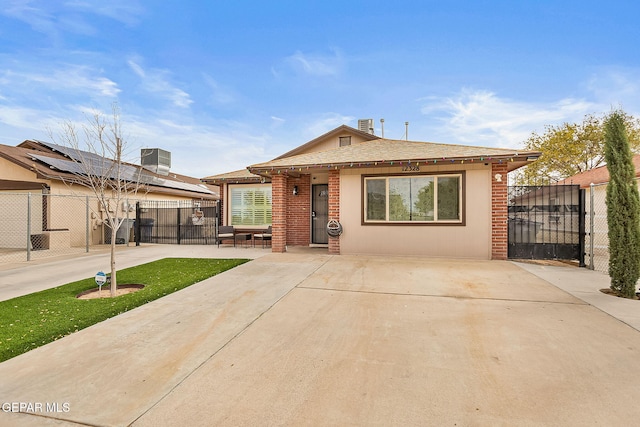 view of front of property with a patio area