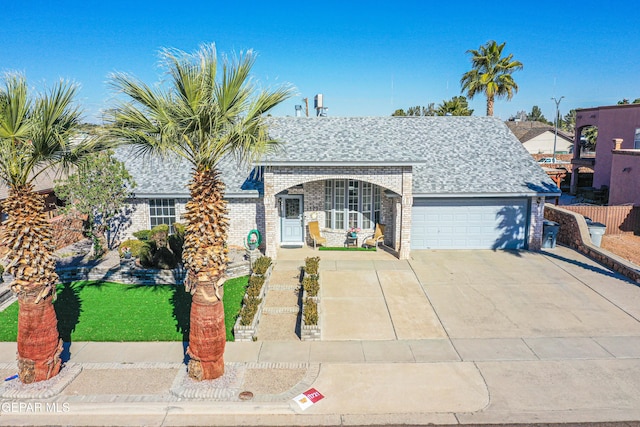 ranch-style house with a garage