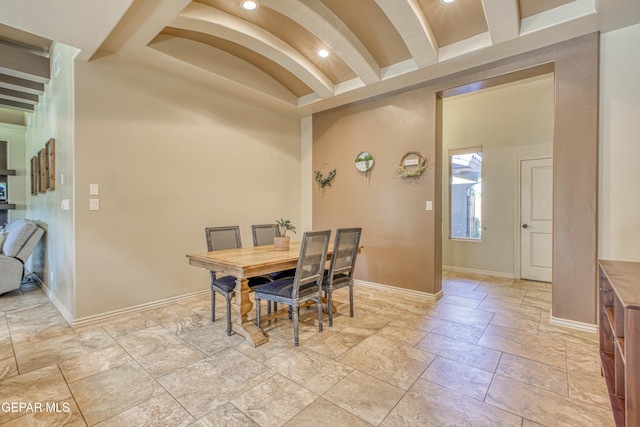 view of dining room