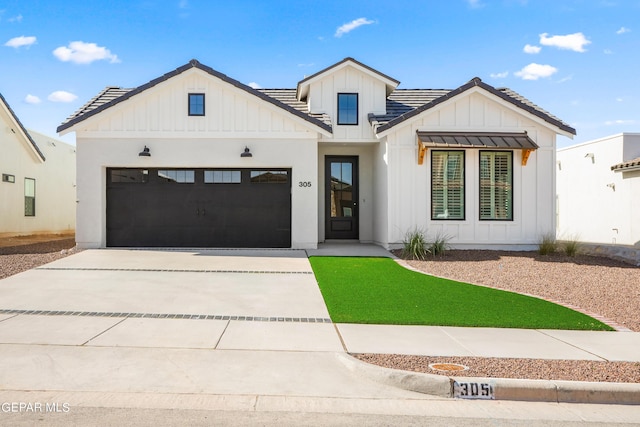 205 Playa Vista St, El Paso, TX 79928 - modern inspired farmhouse with board and batten siding, driveway, and a garage