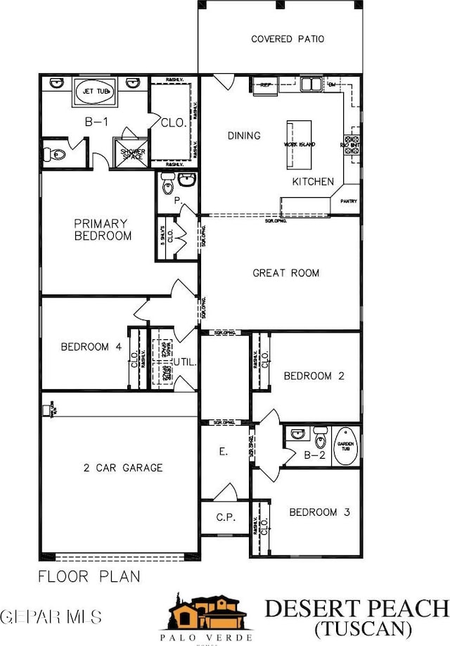 208 Playa Vista St, Horizon City, TX 79928 - room layout