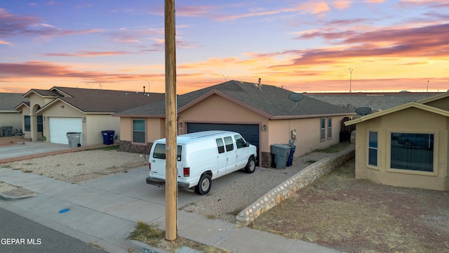 ranch-style house with a garage