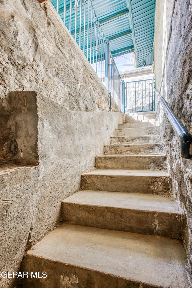 view of stairs