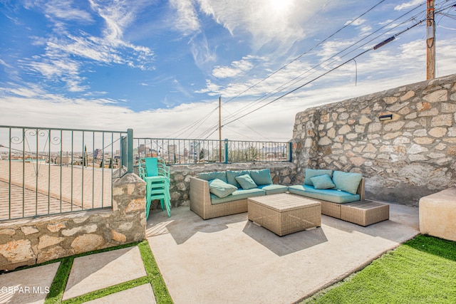 view of patio / terrace featuring outdoor lounge area