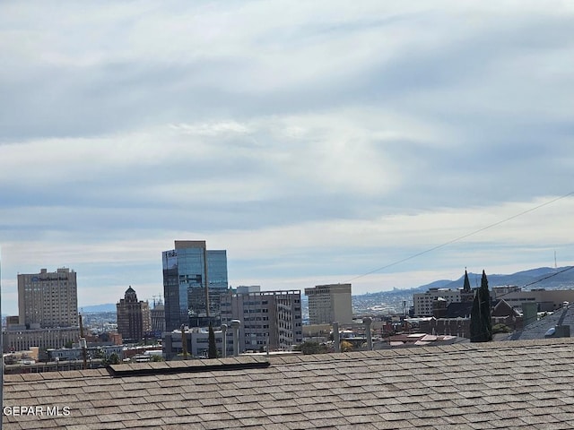 city view with a mountain view