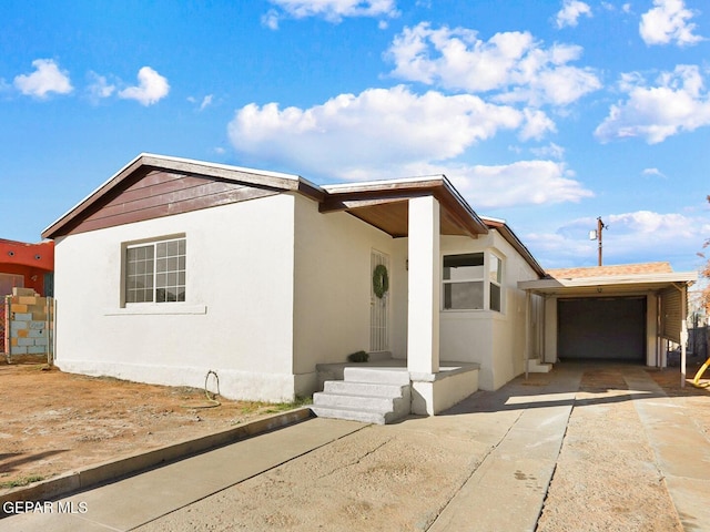 view of front of home