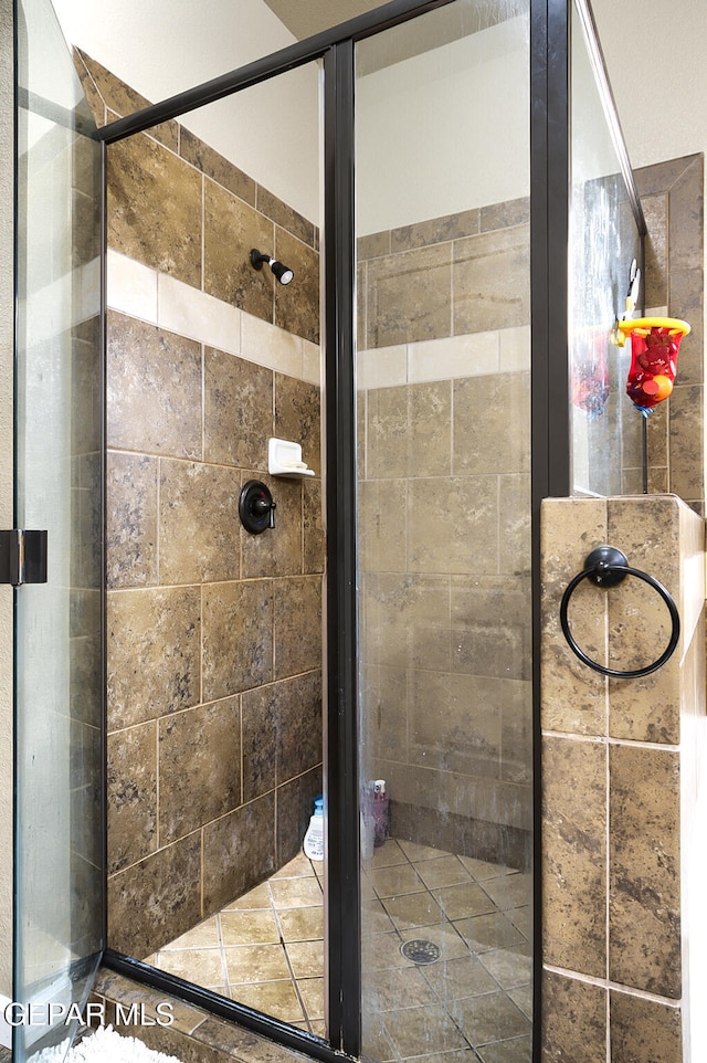 bathroom with walk in shower