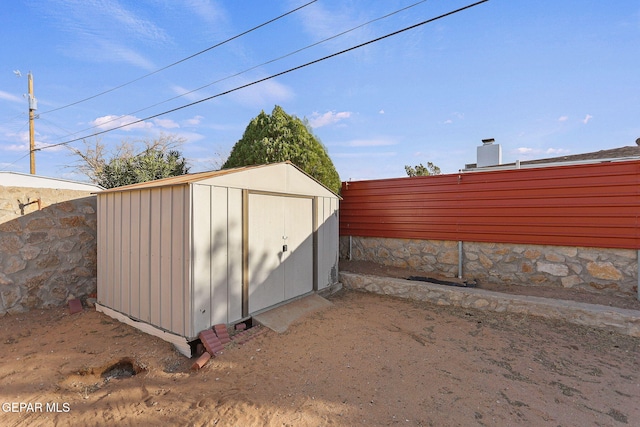 view of outdoor structure