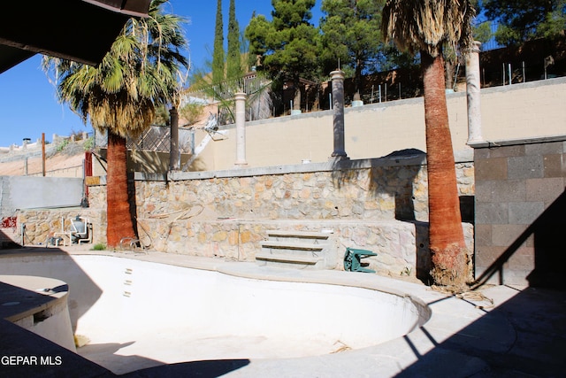 view of patio / terrace featuring a fenced backyard