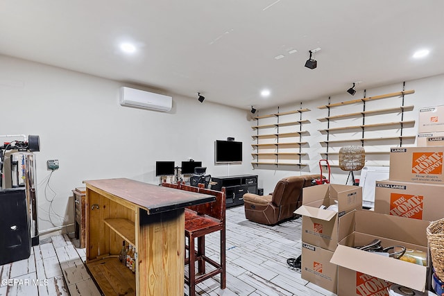 office with a wall unit AC