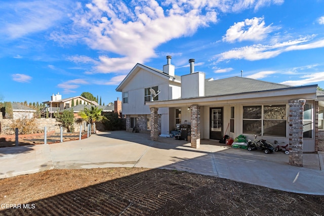 view of rear view of property