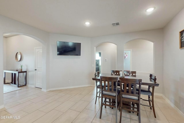 view of dining room