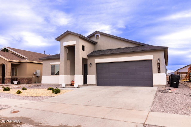 view of front of home featuring a garage