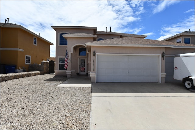 view of front of house featuring a garage