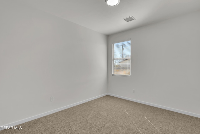 view of carpeted empty room