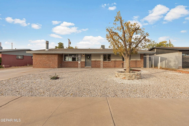 view of ranch-style home