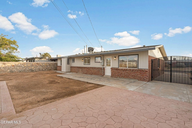 view of ranch-style home