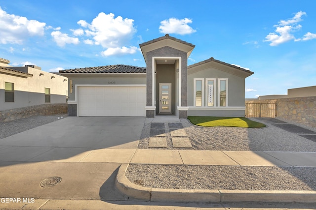 view of front of house featuring a garage