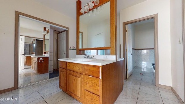 bathroom with vanity