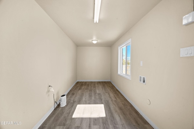 unfurnished room featuring hardwood / wood-style floors