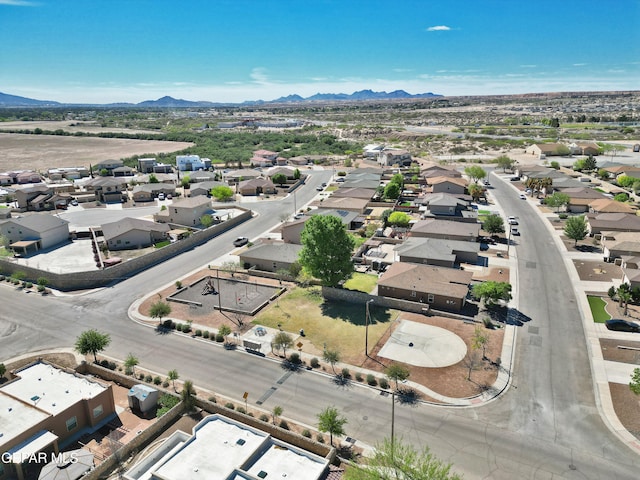 aerial view featuring a mountain view