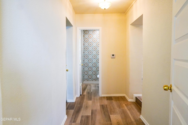 2406 Lebanon Rear, Rear, El Paso, TX 79930 - hall featuring wood finished floors and baseboards