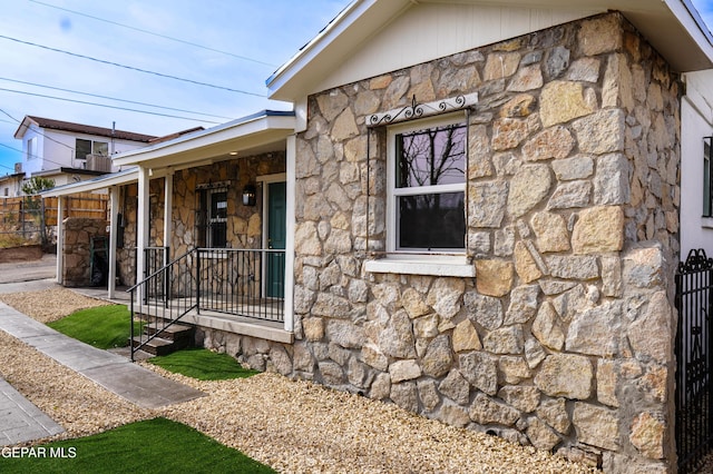 2406 Lebanon Rear, Rear, El Paso, TX 79930 - view of side of property featuring stone siding