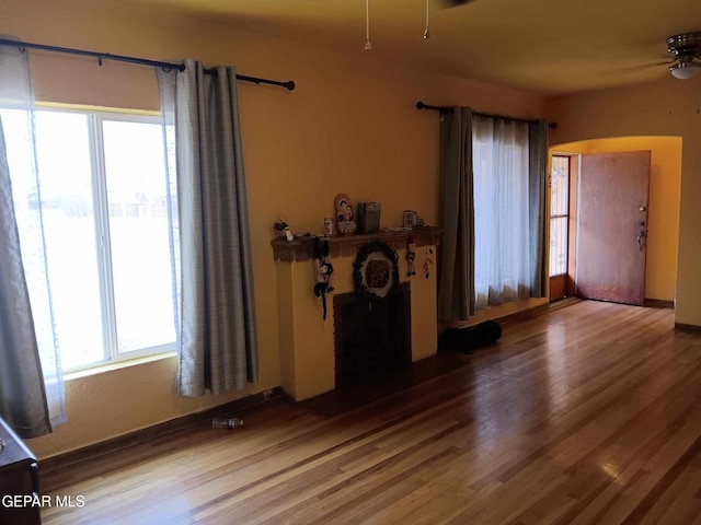 interior space featuring hardwood / wood-style flooring