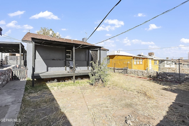 view of rear view of property