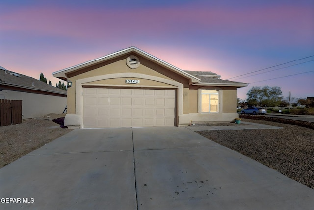 ranch-style house with a garage