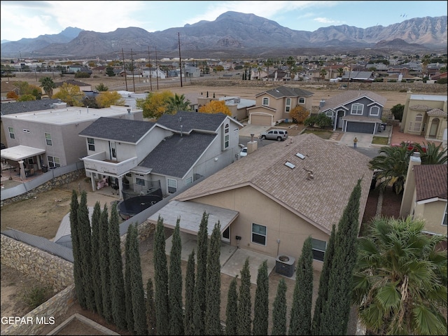 aerial view featuring a mountain view